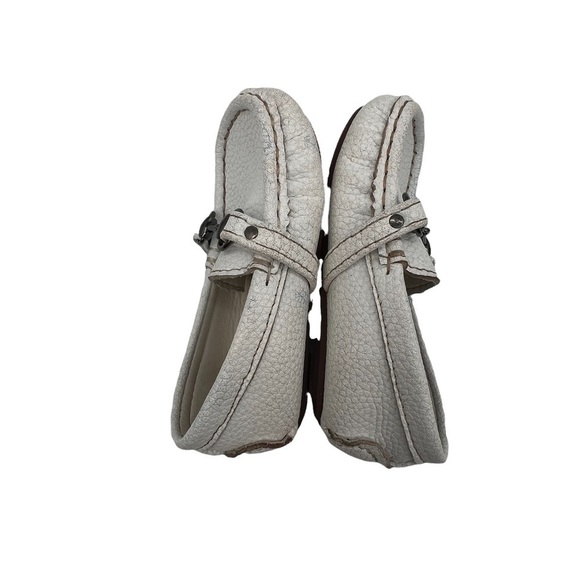 Minibella White Slip-On Horse Bit Loafers Size 24 Toddler Girl's - Picture 6 of 9